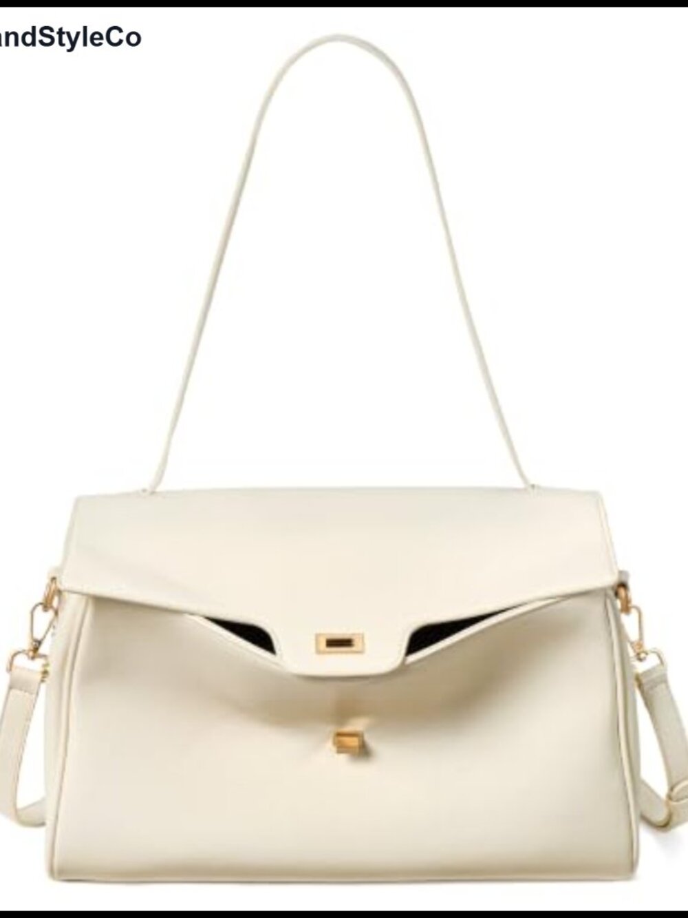 Vegan Leather Slouchy Shoulder Bag Expandable Crossbody Purse